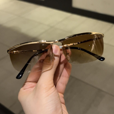 Kính râm Nam nửa viền Solex gọng kim loại nhỏ Fullbox phụ kiện cao cấp