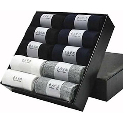 Bộ 10 Đôi Tất Cổ Cao Chống Hôi Chân Cho Nam HLPT04 Hàng Xuất Khẩu Nhật Bản (Freesize)