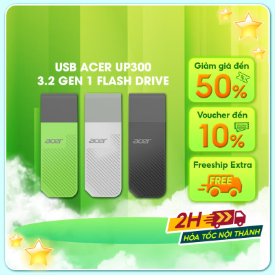 USB 3.2 Gen 1 Acer UP300 dung lượng USB 8GB - 1TB - Hàng chính hãng 