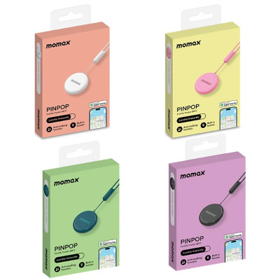 Định Vị GPS Momax PINPOP BR7 bỏ túi nhỏ gọn, định vị đa năng theo dõi người, đồ vật, hành lý, kèm dây móc treo - Hàng chính hãng