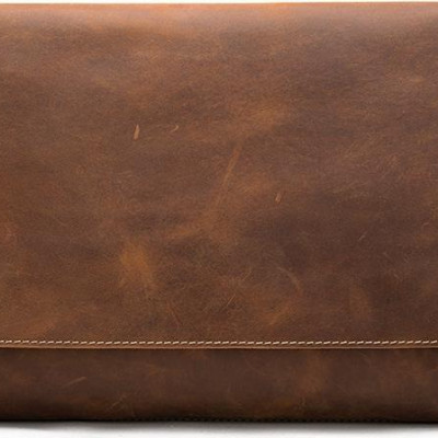 Túi đeo chéo nam ngang MARRANT BHM1136 Nâu Da bò thô nguyên tấm