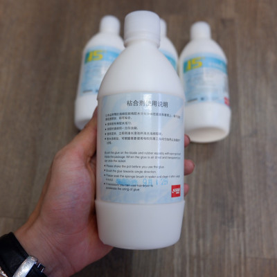 Keo Dán Vợt Bóng Bàn Vô Cơ - Keo Sữa DHS I5 (Song Hỷ) 1 chai 550ml - Dán Cực Chắc, Không Hại Mặt Vợt