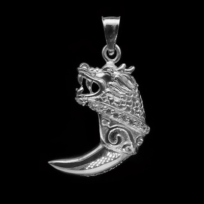 Mặt Dây Chuyền Nam Bạc Hiểu Minh MDN034 nanh bạc đầu sư tử