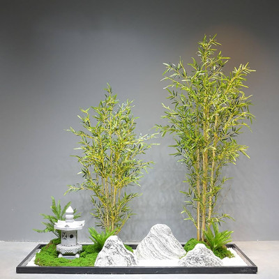 Trúc giả decor 10 cây trúc xịn giả nhiều lá - Size từ 120cm đến 200cm - Cây giả, hoa lụa Decor trang trí nhà cửa