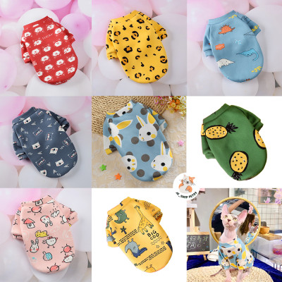 Xả hàng - Áo nỉ họa tiết đáng yêu dành cho chó mèo