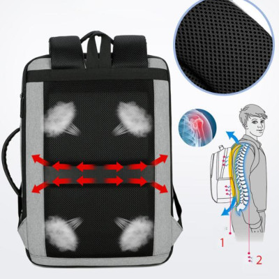 Ba lô nam thời trang cao cấp phong cách châu âu chứa laptop 15,6 inh 