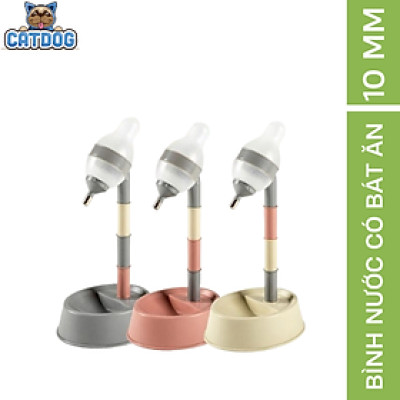 Bình nước kết hợp bát ăn có khấc Purmi nhiều màu 