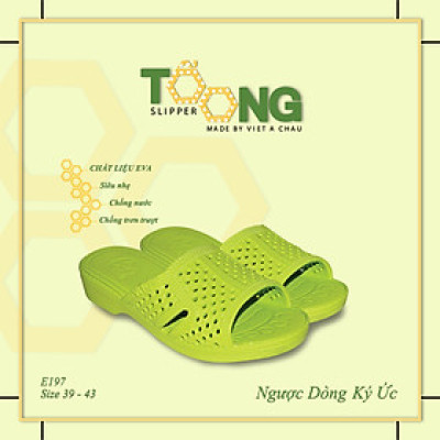 Dép tổ ong XANH CHUỐI nhựa EVA siêu bền, siêu nhẹ, chống trơn trượt, đế dày (FORM LỚN ĐẶT LÙI 1-2 SIZE) Dép Nam Nữ Nhiều Màu Sắc