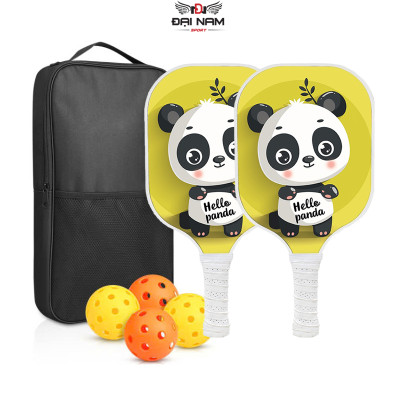 Vợt Pickleball Trẻ Em Sợi Carbon Cao Cấp Đại Nam Sport + Kèm Túi Chống Sốc Và 4 Bóng