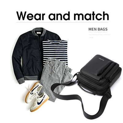 Túi đeo chéo nam DA BÒ THẬT phong cách mới  - BEE GEE DCN9304