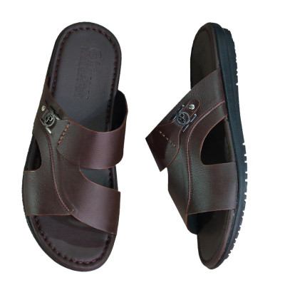 Dép Nam Quai Ngang HA NAM Da Bò Thật Cao Cấp DN2077