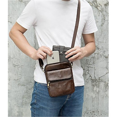 Túi đeo chéo nhỏ MARRANT – BHM7350 Túi ipad mini. Da bò thật, không bong nổ. Đơn giản,, gọn nhẹ.