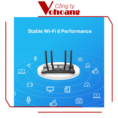Router Wifi 6 băng tần 2,4/5Ghz TP-Link Archer AX10 - Hàng Chính Hãng