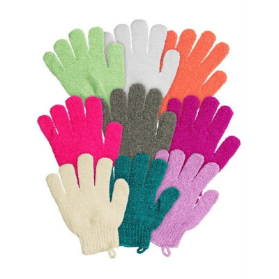 Bao tay tắm găng tay matxa tắm tẩy tế bào chết, tẩy da chết bông tắm giúp kỳ sạch bẩn trên da (nhiều màu) (Xả Rẻ Lấy 5*)