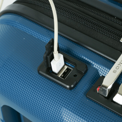 Vali Kéo Nhựa Du Lịch SAKOS CAPOLA - Size S (20inch)/ Xách Tay (Cabin) - Khóa TSA - Nhựa PP