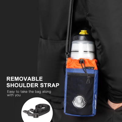 Wheel Up Túi đựng bình nước cầm tay có dây rút để đi xe đạp, cắm trại, dã ngoại
