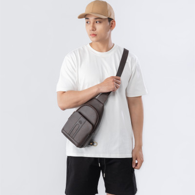 Balo Lata ( Thời trang nam cá tính cở nhỏ - Balo đeo chéo da BALC29 )