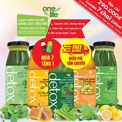(Tặng 1 chai) Combo Giảm Cân MIX - GIẢM CÂN TIÊU MỠ OneLife