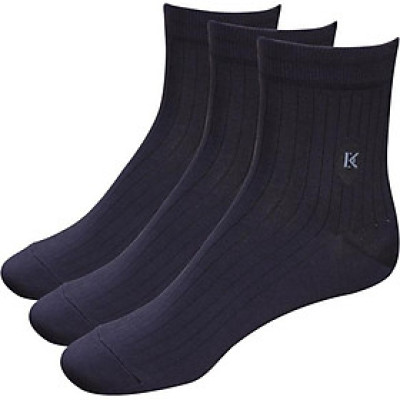 Combo 3 Đôi Vớ Nam Modal Donakein C12M3D1M01 - Đen (Free Size)