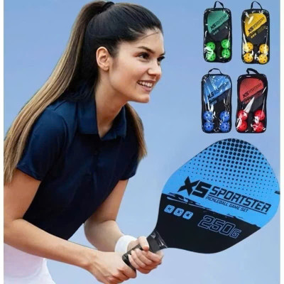 Bộ 2 Vợt Pickleball Siêu Nhẹ, Chuyên Nghiệp, Tặng Kèm Túi Đựng 4 Quả Bóng, Bền Đẹp - HÀNG CHÍNH HÃNG MINIIN