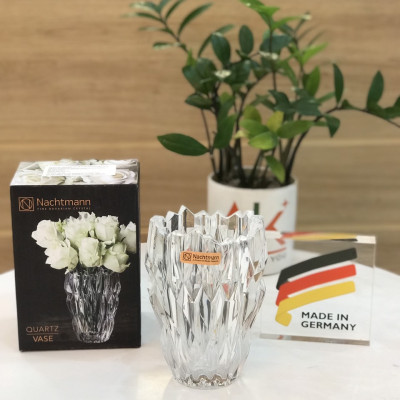 Bình cắm hoa pha lê cao cấp Nachtmann Quartz 16cm - Sản xuất tại Đức - Hàng chính hãng