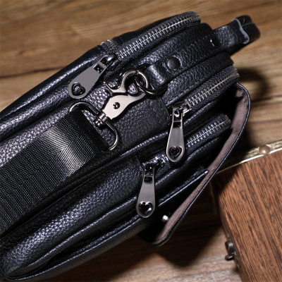 Túi đeo chéo nam DA BÒ THẬT – BEE GEE DCN9337