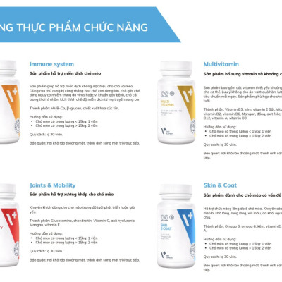 [ Hộp 60 viên] Vet Expert Sản phẩm bổ sung cho chó mèo giúp hỗ trợ các vấn đề về thận Renal Vet