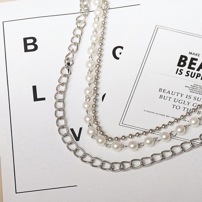 Belt xích thắt lưng chuỗi xích mix ngọc trai độc đáo siêu tôn dáng