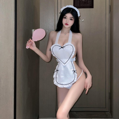 Tặng Kem Tất + Bờm Tóc - Cosplay Hóa Trang Nữ Y Tá, Trang Phục Cosplay, Đồ Ngủ Cosplay, Bodysuit Xuyên Thấu C066
