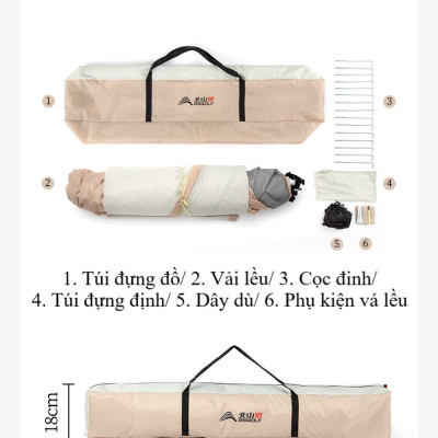 Lều tháp tự bung 2 cửa BSW-ZL067 (230*320*215cm)