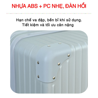 Valy du lịch valy kéo cao cấp size 20inch màu xanh rêu KINGSUN-KS 218