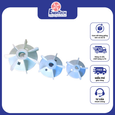 Cánh quạt nhựa cho motor công nghiệp framesize 90 - 355, cánh quạt nhựa động cơ điện