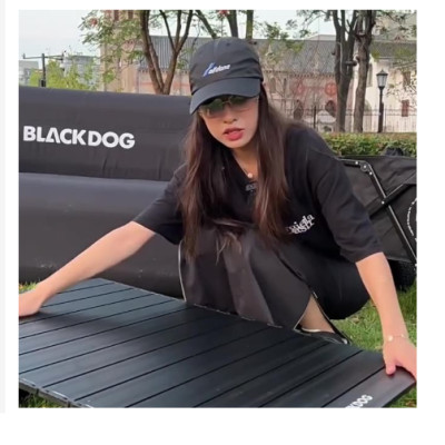 Bàn nhôm cắm trại gấp gọn tùy chỉnh độ cao Blackdog BD-ZZ003