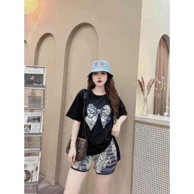 Bộ đùi bigsize nữ hình cái nơ siêu xinh, sét bộ đi chơi thể thao, bộ đồ mặc nhà mẫu mới đẹp