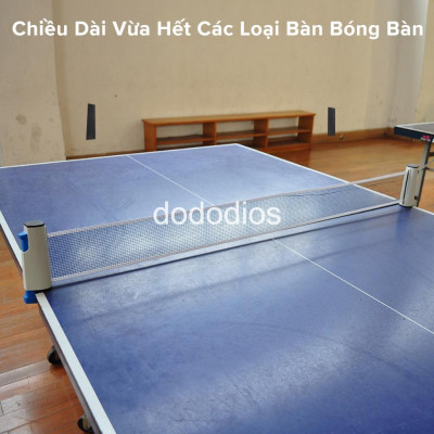 Trụ Kẹp Có Lưới Bóng Bàn Rút Gọn Chất Liệu ABS Cao Cấp Chiều Dài Điều Chỉnh Tới 1,7m Chọn Màu - Hãng dododios