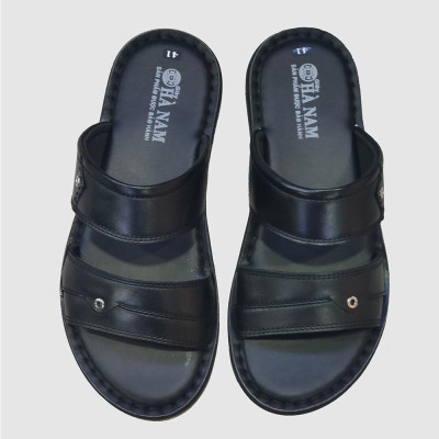 Dép Nam Quai Ngang HÀ NAM Da Bò Thật Cao Cấp DNA2158