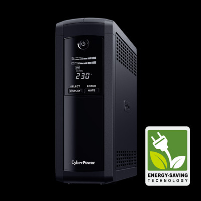 Bộ lưu điện UPS CyberPower VALUE Pro VP1000ELCD - 1000VA/550W - Tích hợp điều khiển Nas, Màn hình hiển thị LCD, dòng sản phẩm cao cấp - Hàng Chính Hãng
