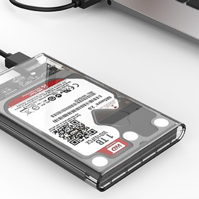 Hộp Đựng Ổ Cứng (HDD Box) 2.5" Orico USB 3.0 Nhựa Trong Suốt cho Ổ HDD và SDD - Hàng Chính Hãng