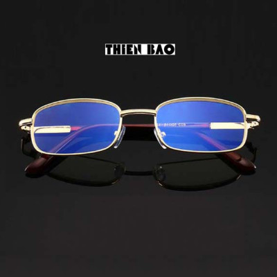 Kính lão thị, viễn thị toàn viền, kim loại NAM NỮ VÀNG GOLD PUMA02 tròng phản quang  chống mỏi chuẩn độ cao cấp