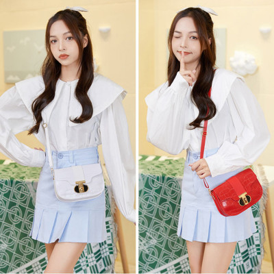 Túi Xách Nữ, Túi Đeo Chéo Nữ Cao Cấp Dáng Vuông Họa Tiết Da Cá Sấu Đi Chơi, Đi Tiệc Phong Cách Hàn Quốc