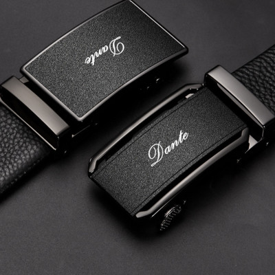 Thắt lưng nam da bò nguyên chất mặt khóa tự động hợp kim cao cấp