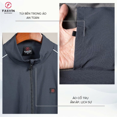 Bộ Quần Áo Thể Thao Nam Fasvin BC24651.HN Chất Vải Gió Chun 02 Lớp Lót Vải Thun Mềm Mại
