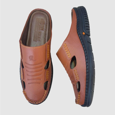 Dép Bít Mũi Nam HÀ NAM Da Bò Thật Cao Cấp GSB20118