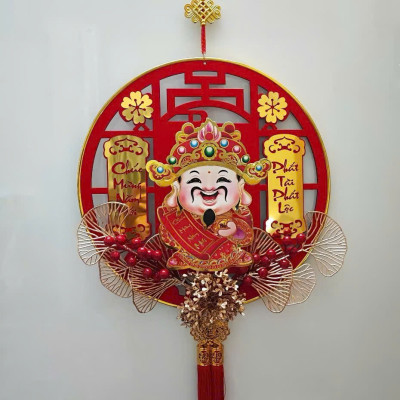 Dải Treo Thần Tài Lắc Đầu Gọi Tài Lộc, Liễng Thần Tài Tết Cầu May Mắn, .Đồ Trang Trí Tết Nhiều - Hàng Loại 1.  CHính Hãng MINIIN
