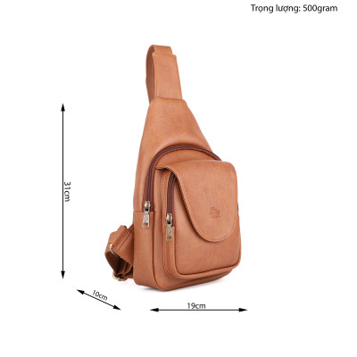 Balo Lata ( Thời trang nam đi chơi cỡ nhỏ - Balo đeo chéo da BALC22 )