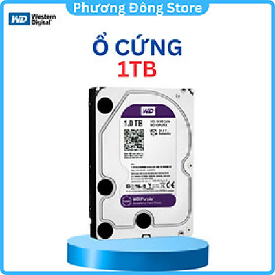 Ổ cứng camera HDD WD Purple 1TB - Hàng Chính Hãng