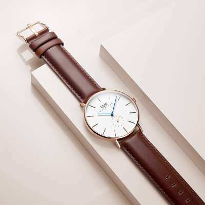 Đồng Hồ Nam I&W Carnival 8848G Chính Hãng Full Box Chống Nước Kính Chống Xước Dây Da Cao Cấp BH24T (Máy Pin-Quartz)