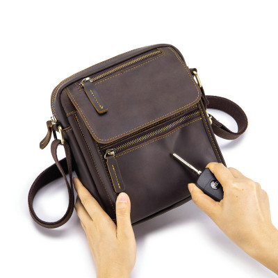 Túi đeo chéo nam DA BÒ THẬT cao cấp phong cách mới – BEE GEE DCN9413