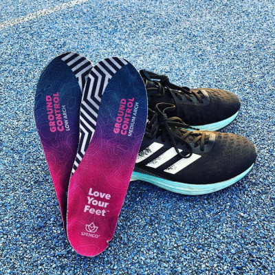 Lót giày cho chân vòm cao Spenco Ground Control High Arch ôm sát vòm chân, hỗ trợ giảm đau cân gan chân, gân achilles