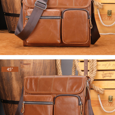 Túi đeo chéo nam DA BÒ THẬT phong cách mới - BEE GEE DCN9296